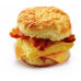 Bacon , Egg and cheese Biscuits